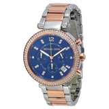Michael Kors Parker Blue Dial Two Tone Steel Strap Watch for Women - MK6141 Buy Now By Michael Kors