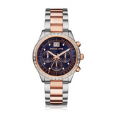 Michael Kors Brinkley Blue Dial Two Tone Steel Strap Watch for Women - MK6205 Buy Now By Michael Kors