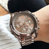 Michael Kors Bradshaw Chronograph Brown Dial Brown Steel Strap Watch For Women - MK6247 Buy Now By Michael Kors