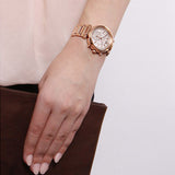 Michael Kors Sawyer Mother of Pearl White Dial Rose Gold Steel Strap Watch for Women - MK6282 Buy Now By Michael Kors