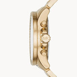 Michael Kors Wren Purple Dial Gold Steel Strap Watch for Women - MK6290 Buy Now By Michael Kors