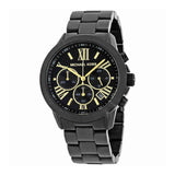 Michael Kors Bradshaw Chronograph Black Dial Black Steel Strap Watch For Women - MK6303 Buy Now By Michael Kors