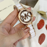 Michael Kors Parker White Dial Two Tone Steel Strap Watch for Women - MK6365 Buy Now By Michael Kors