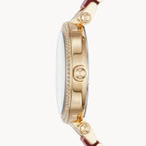 Michael Kors Parker Mother of Pearl Red Dial Two Tone Steel Strap Watch for Women - MK6427 Buy Now By Michael Kors