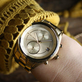 Michael Kors Briar Analog Gold Dial Gold Steel Strap Watch For Women - MK6464 Buy Now By Michael Kors