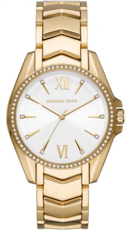 Michael Kors Whitney Three-Hand White Dial Gold Steel Strap Watch For Women - MK6693 Buy Now By Michael Kors