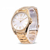 Michael Kors Whitney Three-Hand White Dial Gold Steel Strap Watch For Women - MK6693 Buy Now By Michael Kors