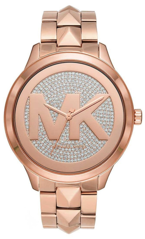 Michael Kors Runway Mercer Quartz Rose Gold Dial Rose Gold Steel Strap Watch For Women - MK6736 Buy Now By Michael Kors