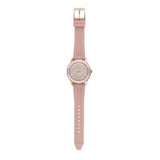 Michael Kors Runway Three Hand Crystal Pave Dial Pink Rubber Strap Watch For Women - MK6854 Buy Now By Michael Kors