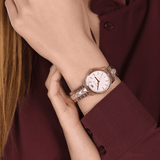 Michael Kors Runway Mother of Pearl Dial Rose Gold Steel Strap Watch For Women - MK6856 Buy Now By Michael Kors