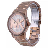 Michael Kors Ritz Analog Crystals Silver Dial Rose Gold Steel Strap Watch for Women - MK6863 Buy Now By Michael Kors