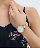 Michael Kors Layton Three Hand Mother of Pearl White Dial Gold Steel Strap Watch For Women - MK6870 Buy Now By Michael Kors