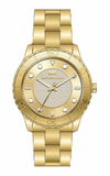 Michael Kors Runway Three-Hand Gold Dial Gold Steel Strap Watch For Women - MK6911 Buy Now By Michael Kors