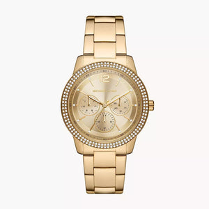 Michael Kors Tibby Chronograph Gold Dial Gold Steel Strap Watch For Women - MK6927 Buy Now By Michael Kors