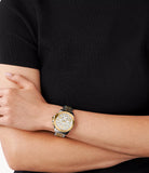 Michael Kors Wren Chronograph Crystals Silver Two Tone Steel Strap Watch for Women - MK6953 Buy Now By Michael Kors