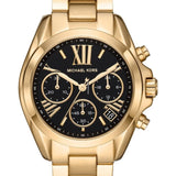 Michael Kors Bradshaw Chronograph Black Dial Gold Steel Strap Watch For Women - MK6959 Buy Now By Michael Kors