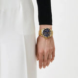 Michael Kors Everest Chronograph Blue Dial Gold Steel Strap Watch For Women - MK6971 Buy Now By Michael Kors