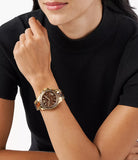 Michael Kors Everest Chronograph Brown Dial Two Tone Steel Strap Watch For Women - MK6973 Buy Now By Michael Kors