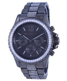 Michael Kors Everest Chronograph Black Dial Grey Steel Strap Watch For Women - MK6974 Buy Now By Michael Kors