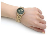 Michael Kors Camille Multifunction Green Dial Gold Steel Strap Watch For Women - MK6981 Buy Now By Michael Kors