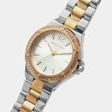 Michael Kors Lennox Three Hand Quartz Silver Dial Two Tone Steel Strap Watch For Women - MK6989 Buy Now By Michael Kors