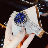 Michael Kors Lennox Three Hand Blue Dial Silver Steel Strap Watch For Women - MK6990 Buy Now By Michael Kors