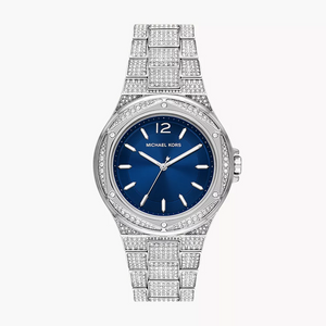 Michael Kors Lennox Three Hand Blue Dial Silver Steel Strap Watch For Women - MK6990 Buy Now By Michael Kors