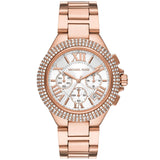 Michael Kors Camille Chronograph White Dial Rose Gold Steel Strap Watch For Women - MK6995 Buy Now By Michael Kors