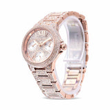 Michael Kors Camille Multifunction Crystals Rose Gold Dial Rose Gold Steel Strap Watch For Women - MK6997 Buy Now By Michael Kors