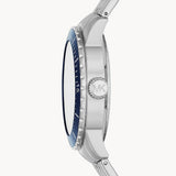 Michael Kors Cunningham Multifunction Blue Dial Silver Steel Strap Watch For Men - MK7153 Buy Now By Michael Kors