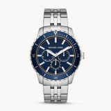 Michael Kors Cunningham Multifunction Blue Dial Silver Steel Strap Watch For Men - MK7153 Buy Now By Michael Kors