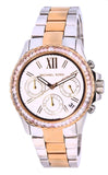 Michael Kors Everest Chronograph White Dial Two Tone Steel Strap Watch For Women - MK7214 Buy Now By Michael Kors