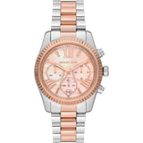 Michael Kors Lexington Chronograph Rose Gold Dial Two Tone Steel Strap Watch For Women - MK7219 Buy Now By Michael Kors