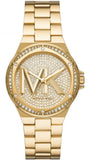 Michael Kors Lennox Three Hand Gold Dial Gold Steel Strap Watch For Women - MK7229 Buy Now By Michael Kors