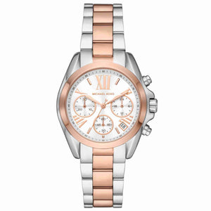 Michael Kors Bradshaw Chronograph White Dial Two Tone Steel Strap Watch For Women - MK7258 Buy Now By Michael Kors