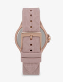 Michael Kors Mini Lennox Three-Hand Rose Gold Dial Pink Silicone Strap Watch For Women - MK7282 Buy Now By Michael Kors