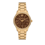Michael Kors Layton Chronograph Brown Dial Gold Steel Strap Watch For Women - MK7296 Buy Now By Michael Kors