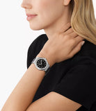 Michael Kors Lennox Quartz Black Dial Grey Leather Strap Watch For Women - MK7309 Buy Now By Michael Kors