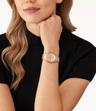 Michael Kors Runway Chronograph Rose Gold Dial Rose Gold Steel Strap Watch For Women - MK7327 Buy Now By Michael Kors