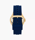 Michael Kors Lennox Three Hand White Dial Blue Silicone Strap Watch For Women - MK7333 Buy Now By Michael Kors