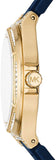 Michael Kors Lennox Three Hand White Dial Blue Silicone Strap Watch For Women - MK7333 Buy Now By Michael Kors