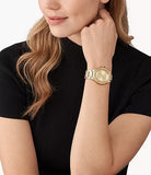 Michael Kors Lennox Three-Hand Gold Dial Gold Steel Strap Watch For Women - MK7339 Buy Now By Michael Kors
