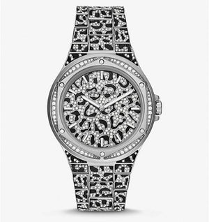 Michael Kors Lennox Analog Crystals Silver Dial Silver Steel Strap Watch For Women - MK7408 Buy Now By Michael Kors