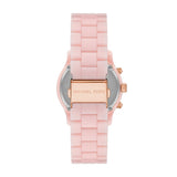 Michael Kors Runway Chronograph White Dial Pink Steel Strap Watch for Women - MK7424 Buy Now By Michael Kors