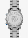 Michael Kors Runway Stop Hunger Blue Dial Silver Steel Strap Watch for Women - MK7427 Buy Now By Michael Kors