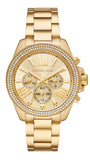Michael Kors Wren Chronograph Gold Dial Gold Steel Strap Watch for Women - MK7428 Buy Now By Michael Kors