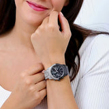 Michael Kors Runway Pavé Black Dial Two Tone Steel Strap Watch for Women - MK7433 Buy Now By Michael Kors