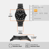 Michael Kors Lexington Lux Black Dial Black Steel Strap Watch For Women - MK7442 Buy Now By Michael Kors