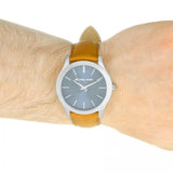 Michael Kors Slim Runway Analog Blue Dial Brown Leather Strap Watch For Men - MK8508 Buy Now By Michael Kors