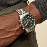 Michael Kors Lexington Chronograph Black Dial Black Steel Strap Watch For Men - MK8602 Buy Now By Michael Kors